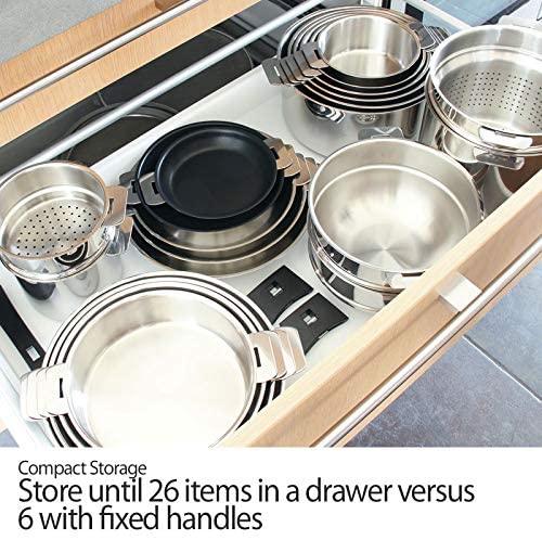Cristel Strate C14QLKSA 1 Quart Stainless Steel Saucepan with Lid - Perfect for Cooking Soups, Sauces, and Melting Butter - Silver
