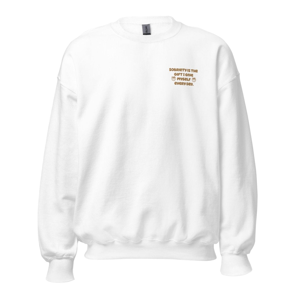 Sobriety Sweatshirt for Daily Reminder - Embroidered Motivational Gift for Recovery & Sobriety Journey - Perfect for AA Meetings, Sober Living & Addiction Recovery Support