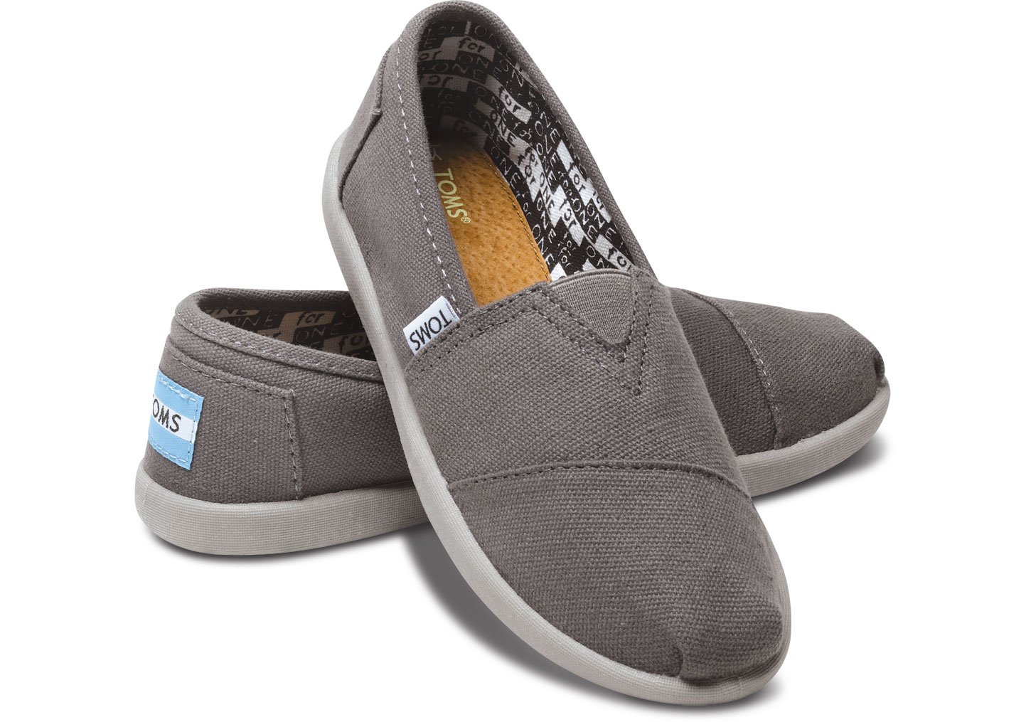 TOMS Kids Classic Slip-On Shoes for Boys & Girls - Comfortable Casual Sneakers for School, Play & Everyday Wear (Toddler & Big Kid Sizes)