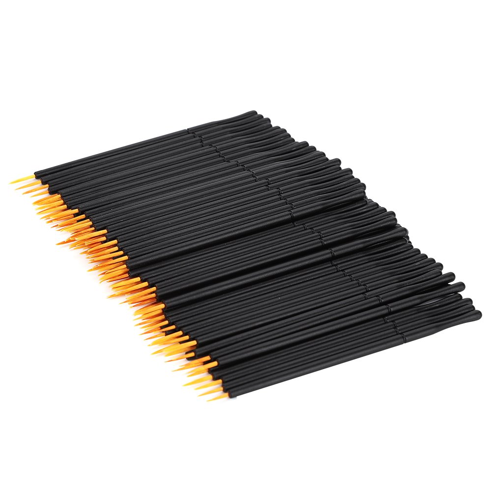 100pcs Disposable Eyeliner Brushes - Ultra Thin Precision Liquid Eyeliner Brush Wands for Flawless Makeup Application | Perfect for Professional Salon Use & Home Makeup Kits | Soft & Hard Head Options for Eyeliners, Eyeshadows & Cosmetic Tools