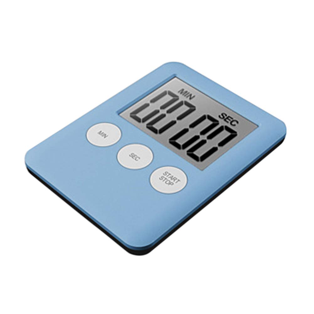 Digital Kitchen Timer with Loud Alarm & Large Display - Blue for Cooking & Baking