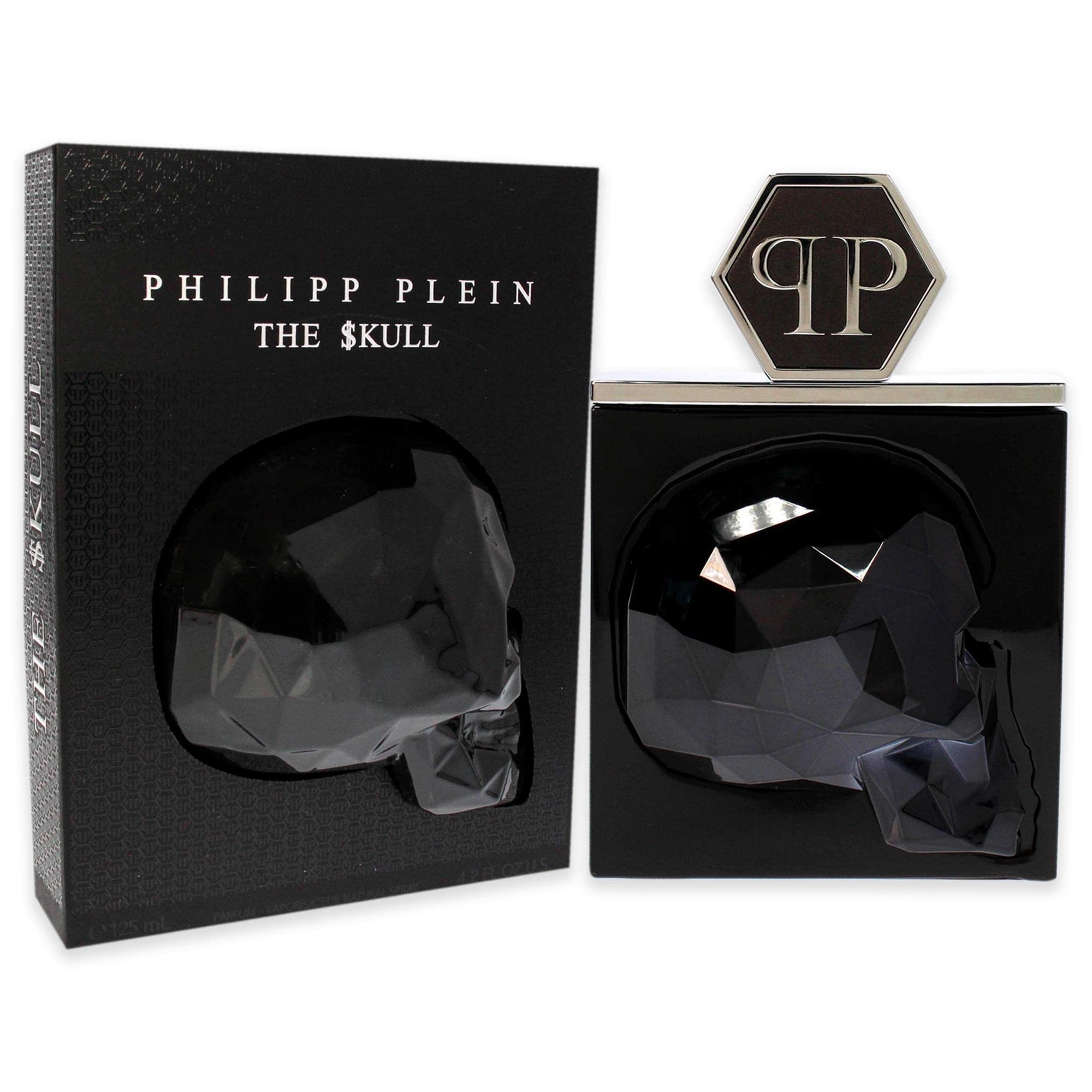 Philipp Plein The Skull Eau de Parfum for Men - 4.2 oz / 125ml Luxury Cologne Spray - Bold & Masculine Scent for Night Out, Date Night & Special Occasions