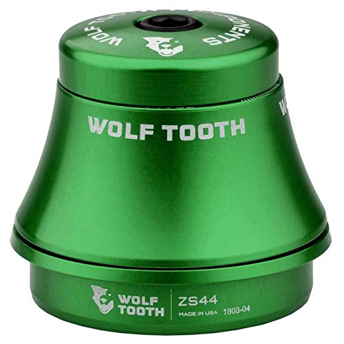 Wolf Tooth Premium Zero Stack (ZS) Headset - Lightweight MTB & Road Bike Headset for Smooth Steering - Perfect for Trail Riding, Commuting, and Performance Cycling