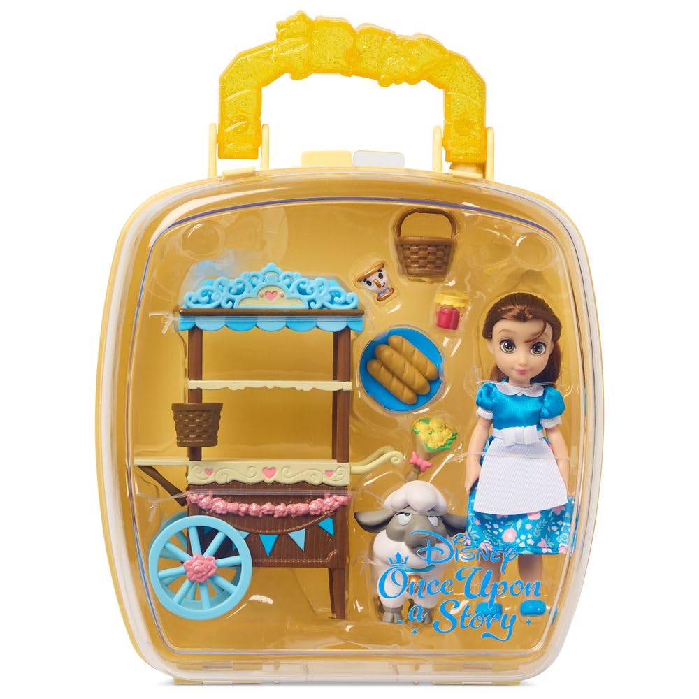 Official Disney Princess Belle Beauty and The Beast 5 Inch Doll Playset - Collectible Toy for Girls, Perfect Birthday Gift for 4 Year Old - Great for Pretend Play, Disney Themed Parties & Kids Room Decor