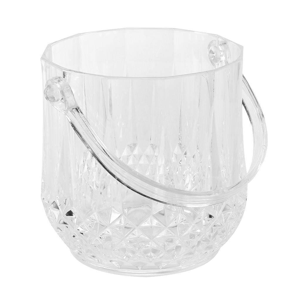 Durable Acrylic Ice Bucket - Shatterproof & Transparent Design for Bars, Restaurants, Coffee Shops - Perfect for Chilling Wine, Champagne & Beverages