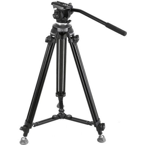 E Image EK610 Professional Video Tripod Stand with Adjustable Height - Perfect for Vlogging, YouTube Videos, and Live Streaming