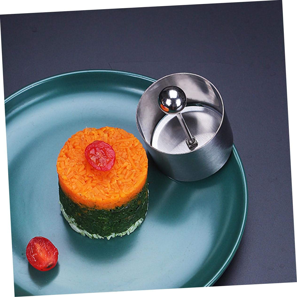 Premium 304 Stainless Steel Rice Ball Maker - Round & Cylinder Sushi Mold for Onigiri, Cakes, and Baking | Adjustable Rice Shaper for Perfect Homemade Sushi, Rice Balls & Desserts | Ideal for Meal Prep, Bento Boxes & Japanese Cuisine