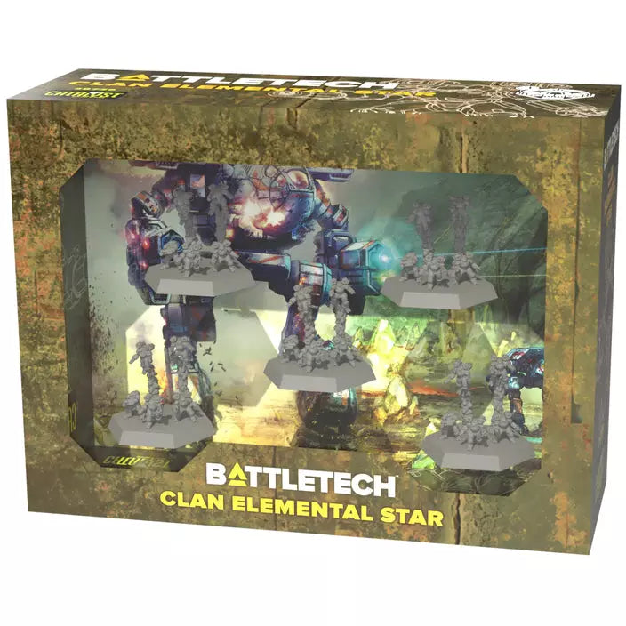 BattleTech Clan Elemental Star - Premium Miniature Game Set for Tabletop Wargaming & Collectors | Perfect for Sci-Fi Strategy Battles & Role-Playing Games