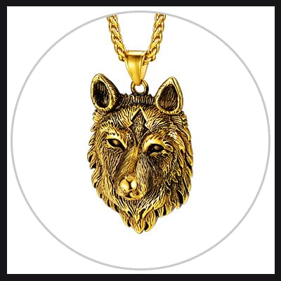 02. Wolf Head-Gold