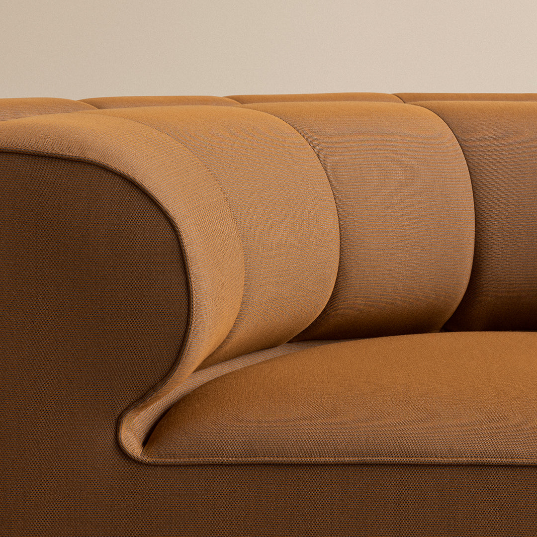 Modular Sofa with Open Components - Customizable Eave Seamline Design for Modern Living Room & Lounge Areas
