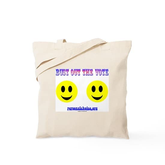 Bust Out The Vote Tote Bag - Eco-Friendly Natural Canvas Reusable Shopping Bag for Groceries, Beach & Political Events | CafePress