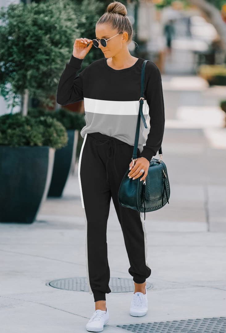 ETCYY Women's 2-Piece Lounge Sets - Soft Sweatsuits with Long Pants for Workout, Yoga & Home Relaxation | Comfortable Athletic Tracksuit Outfits for Casual Wear