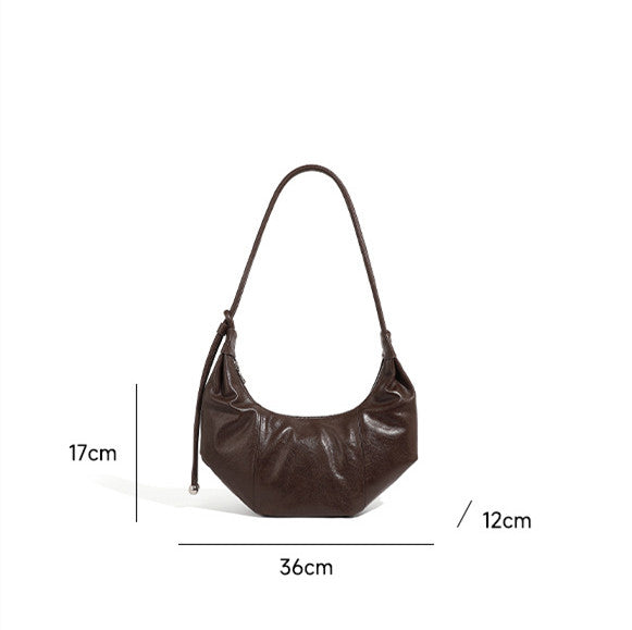 Stylish Women's Curved Shoulder Bag - Fashionable Crossbody Purse for Daily Use, Work & Travel | Trendy Handbag for Outfits & Accessories