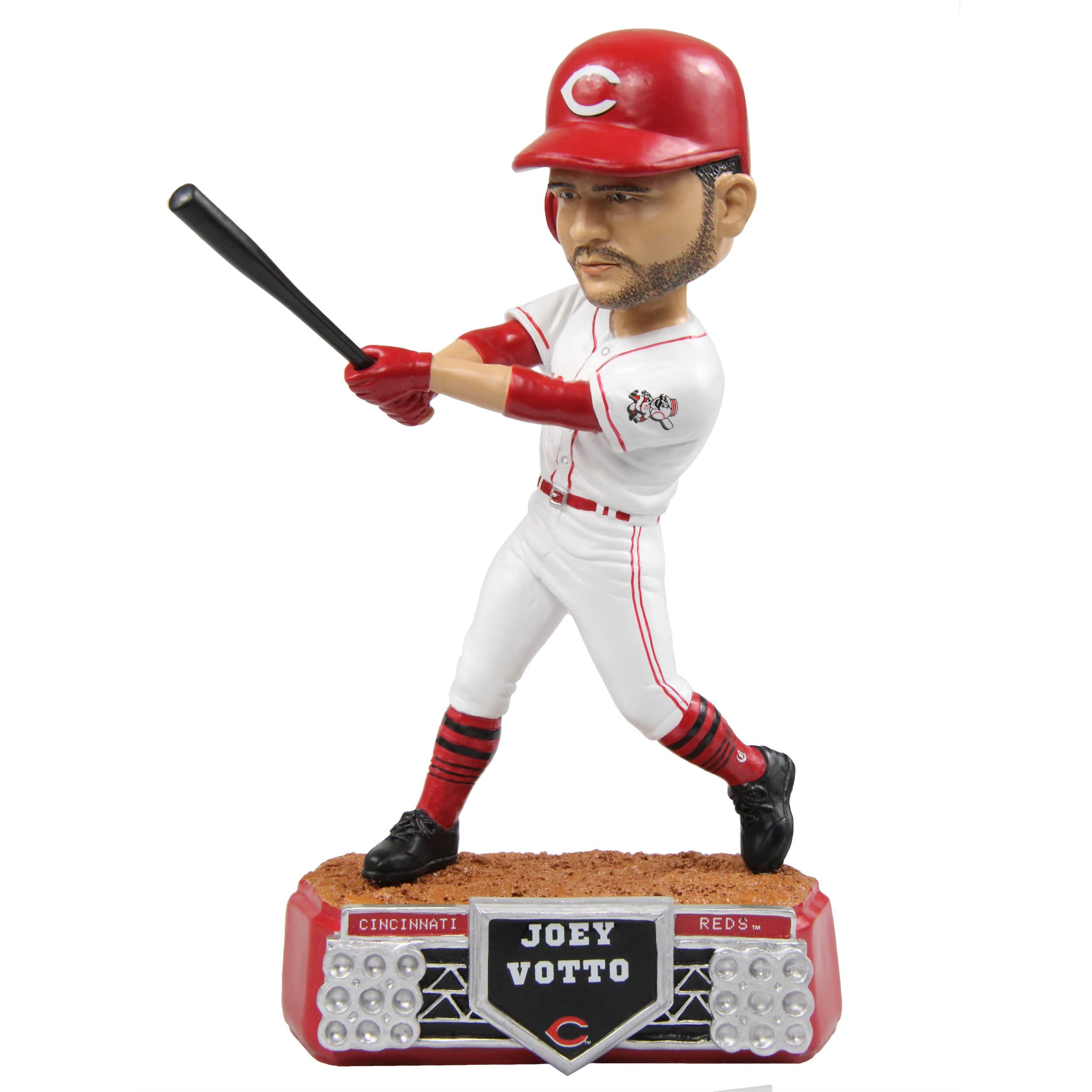 Joey Votto Cincinnati Reds MLB Bobblehead - Special Edition with Stadium Lights | Officially Licensed Collectible for Baseball Fans & Home Decor