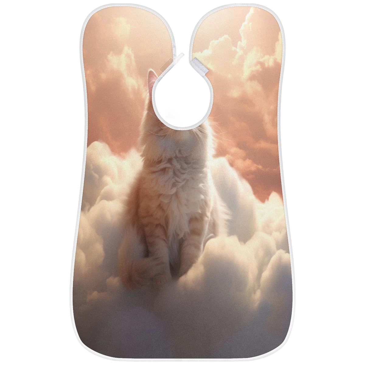 Stylish Cat Cloud Beard Shaving Bib for Men & Women - Waterproof Makeup & Hair Dye Apron, Barber Cape for Haircut, Beard Trimming & Grooming - Perfect Sink Hair Catcher & Gift for Barbers & Artists