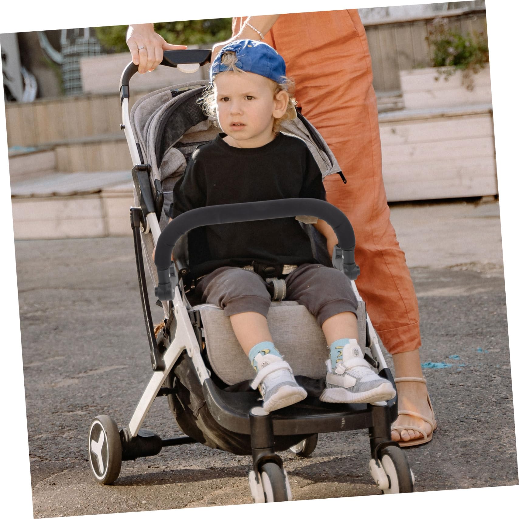Uonlytech 5pcs Stroller Accessories - Wheelchair Armrest & Handlebars for Toddler Strollers, Extendable Baby Playpen Armrests | Perfect for Strollers, Wheelchairs & Playpens (Home & Travel Use)