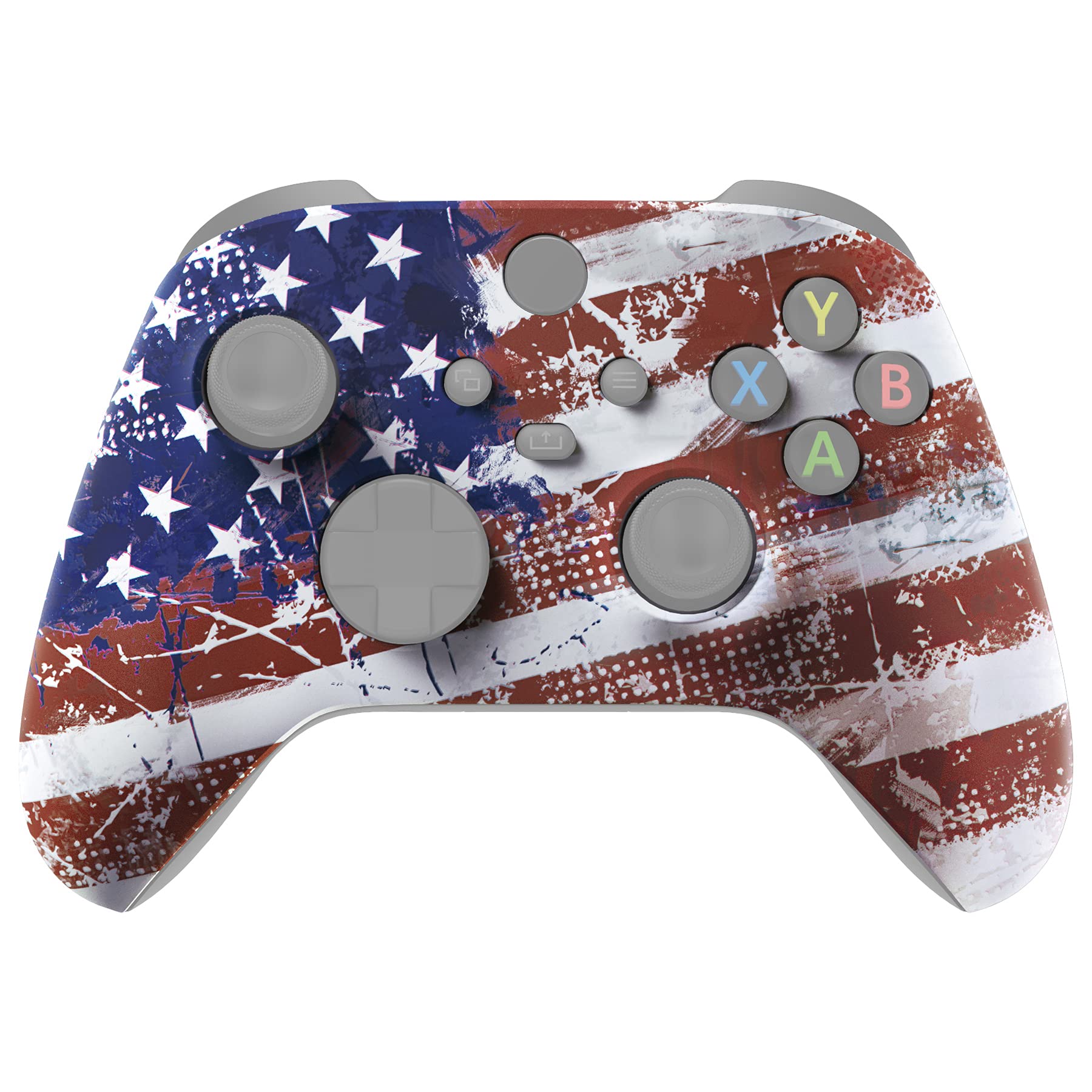 eXtremeRate Xbox Series X/S Controller Shell - US Flag Cover for Gaming & Customization