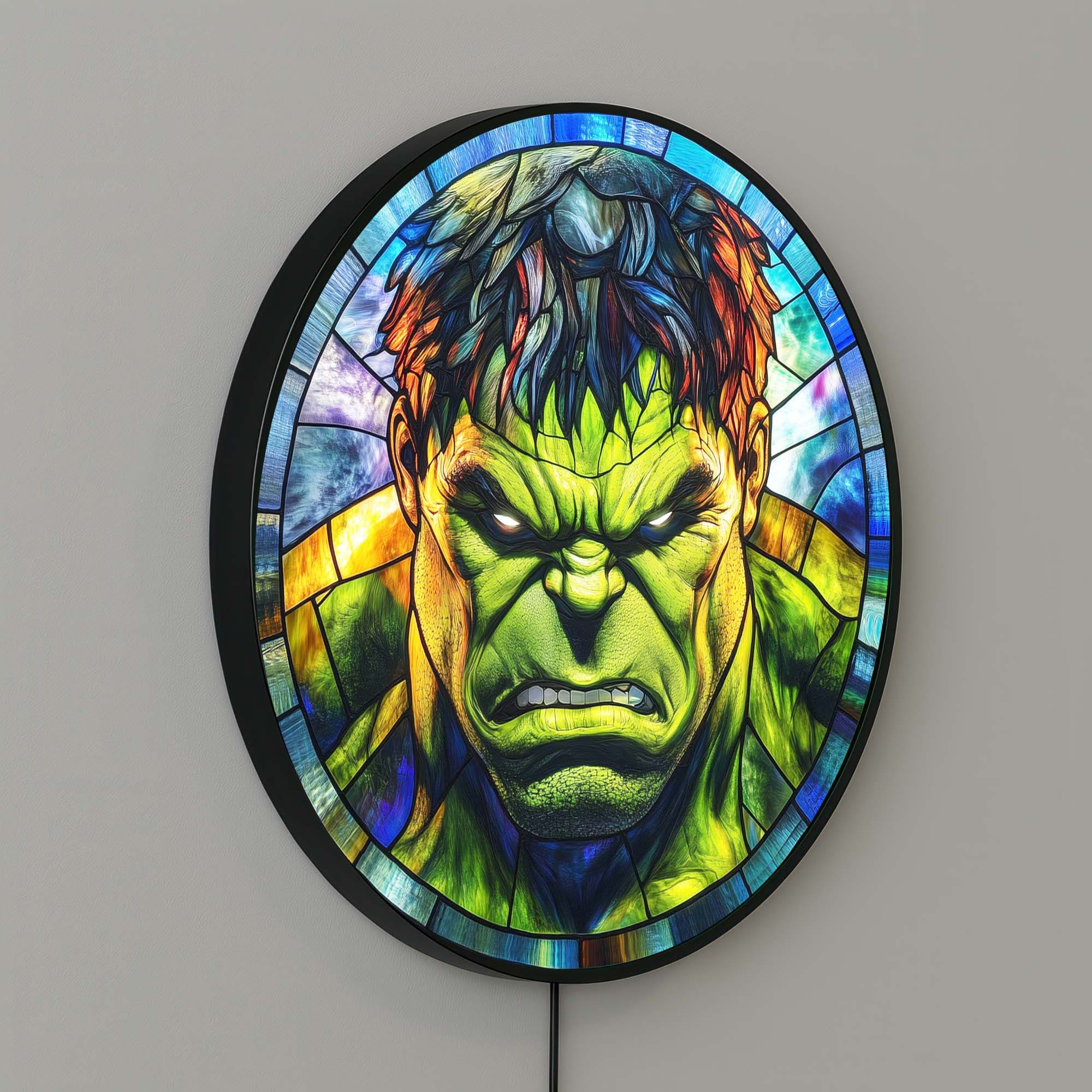 Verdant Giant Backlit Tempered Glass Wall Art - Modern Nature-Inspired LED Wall Decor for Living Room, Bedroom & Office