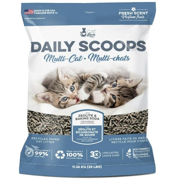 Eco-Friendly MultiCat Scented Clumping Paper Cat Litter - Natural Odor Control for Multiple Cats | Perfect for Daily Scooping & Sustainable Pet Care