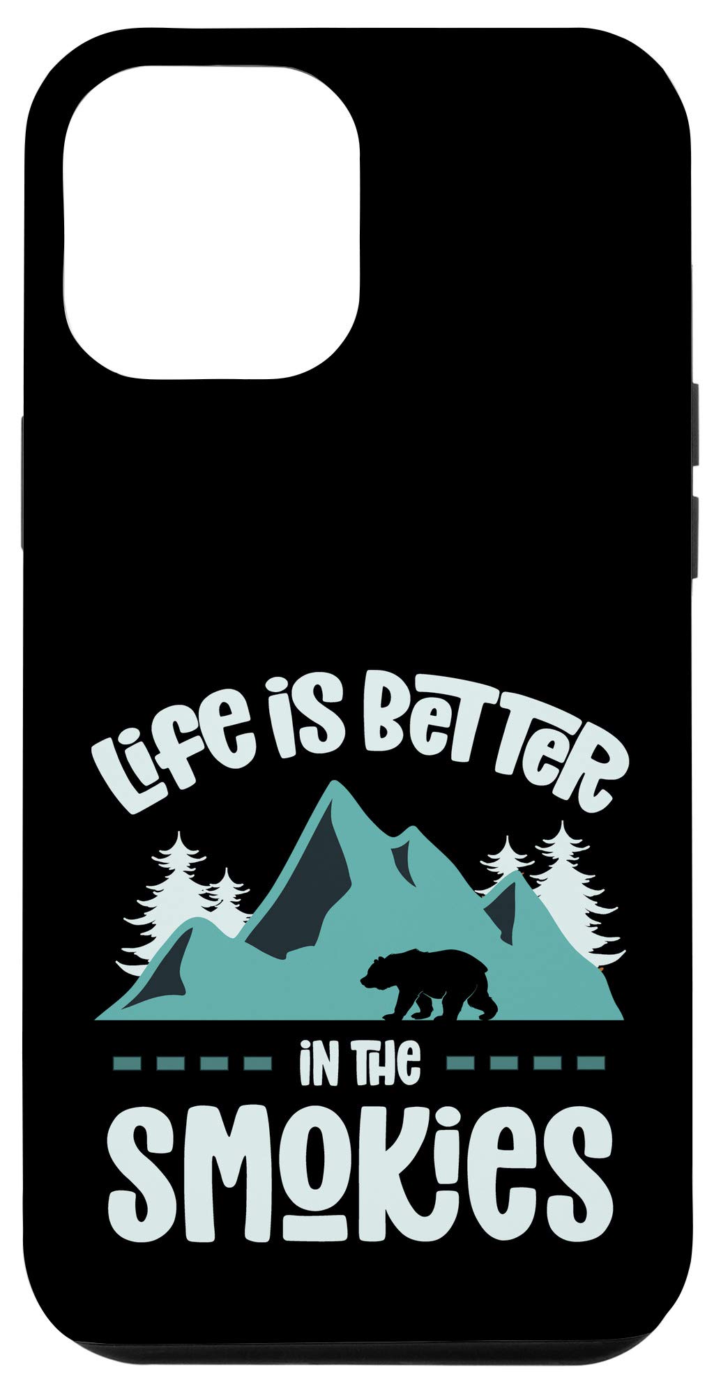 iPhone 12 Pro Max Case - Premium Smoky Mountains Bear Design Protective Phone Cover for Outdoor Enthusiasts | Perfect for Hiking, Camping & Nature Lovers