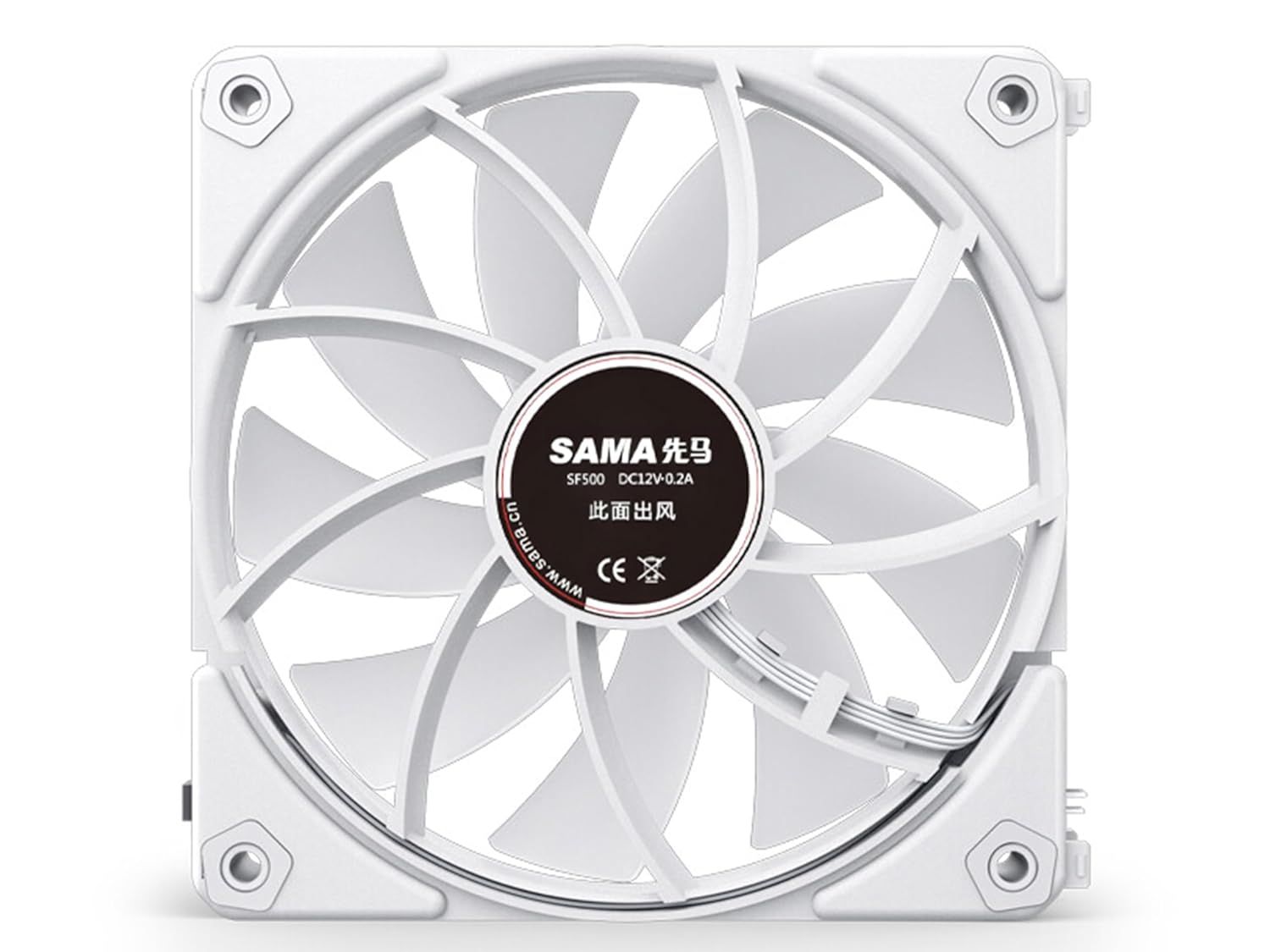 SAMA UF1203W ARGB 3-in-1 120mm PC Cooling Fan Kit - White LED Case Fans for Gaming PC, Computer Case & CPU Cooling - Perfect for RGB PC Builds & Custom Cooling Systems