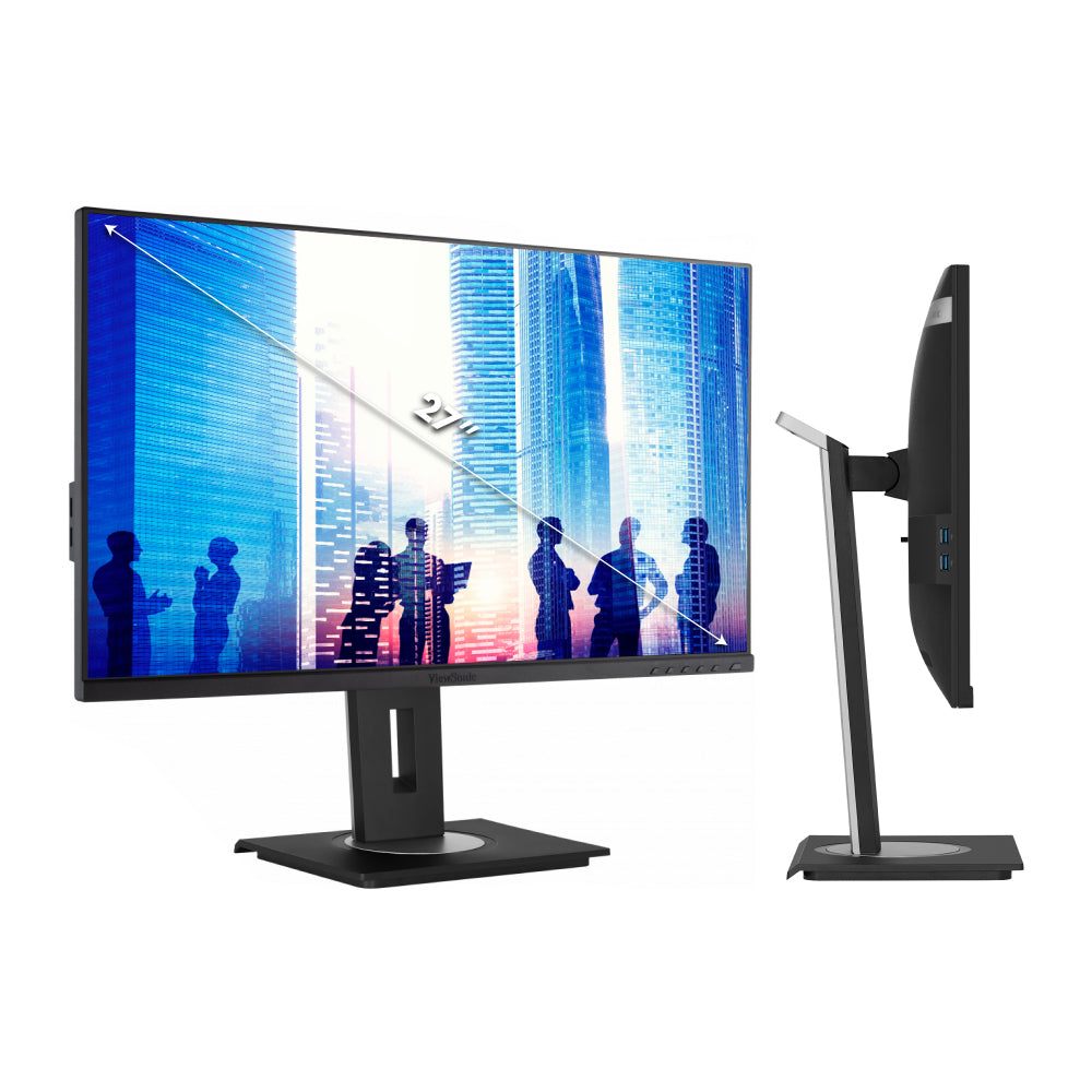 ViewSonic VG2756 27-inch 2K QHD Docking Monitor with USB-C - Ideal for Home Office, Gaming & Productivity