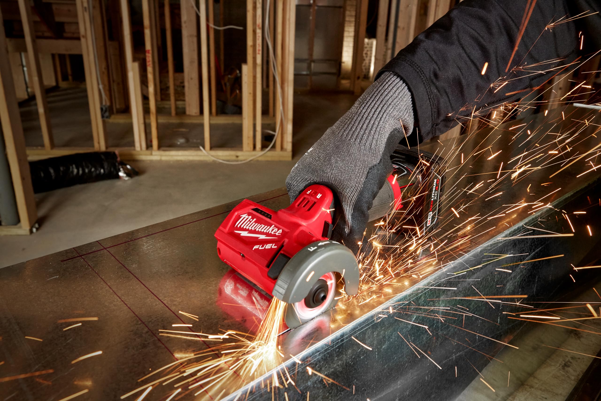 Milwaukee 2522-20 12V Cordless Cut-Off Tool - Compact & Powerful for Metal Cutting, Grinding, and DIY Projects - Perfect for Construction, Metalworking, and Home Improvement