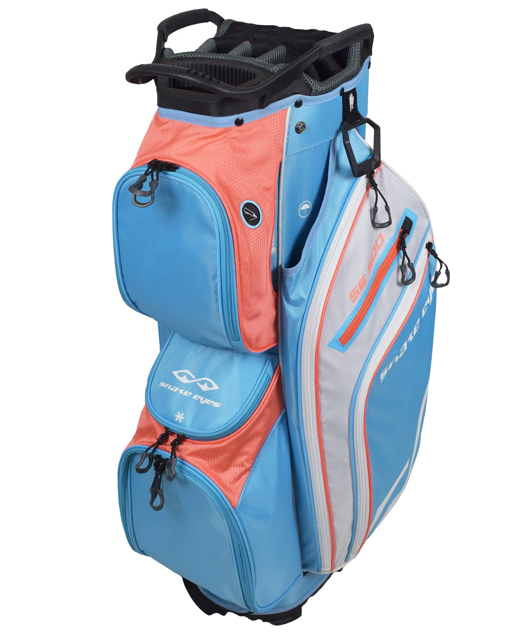 Snake Eyes SE500 Women's Golf Cart Bag - Lightweight & Durable for Ladies Golfers - Perfect for Course Rounds, Tournaments & Driving Range Practice