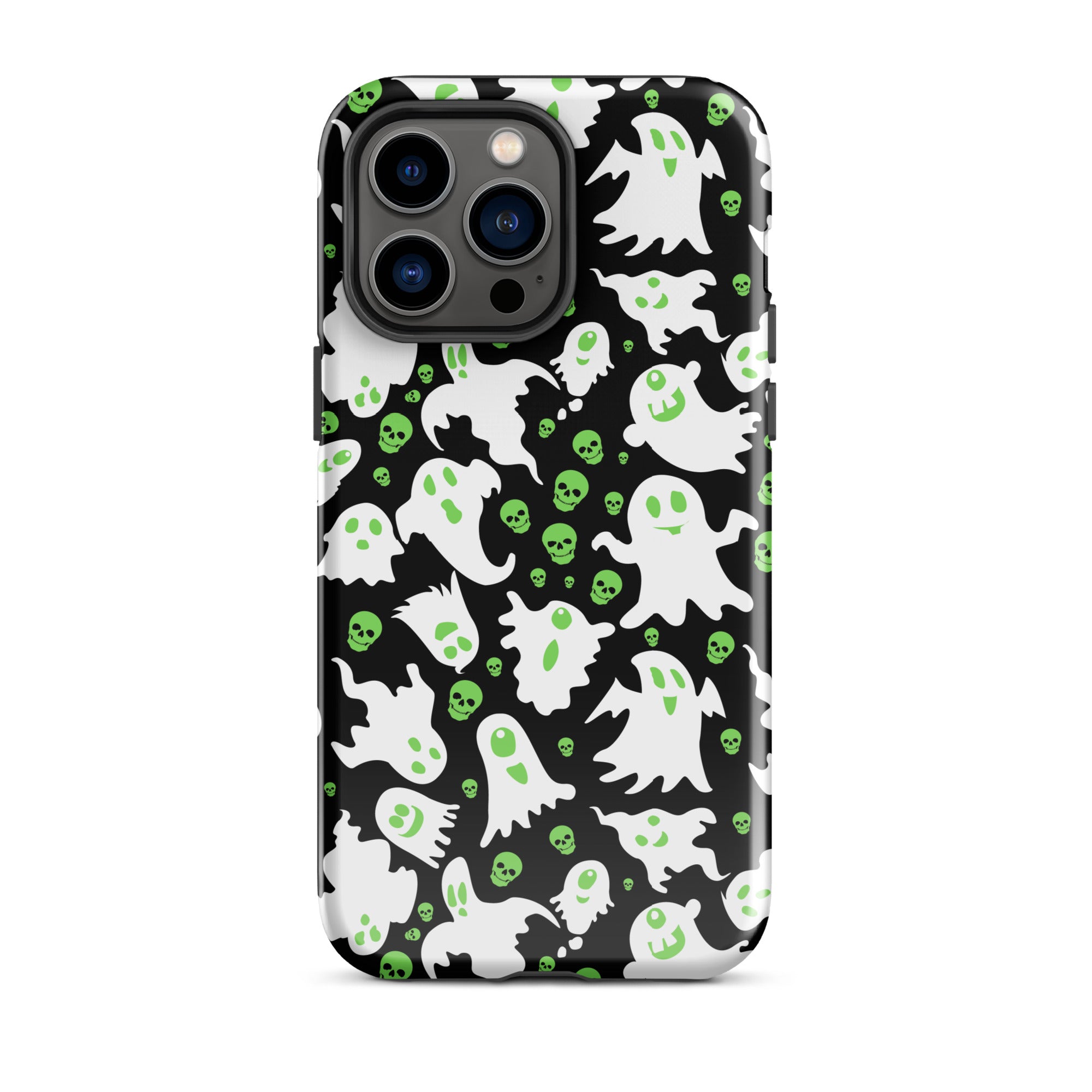 Premium Spooky Specter iPhone Case - Durable & Stylish Ghost Design for iPhone 14/13/12/11 Pro Max - Perfect for Halloween, Cosplay & Themed Parties