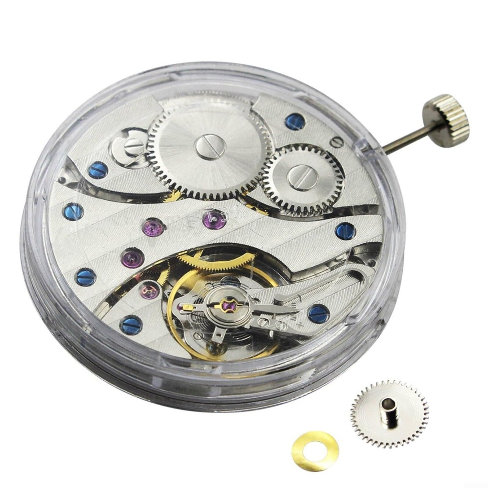 Seagull ST36 Watch Movement Kit - Replacement for UNITAS 6497, Mechanical Watch Repair Parts with Winding Stem - Perfect for Watchmakers & DIY Enthusiasts (Model 303)