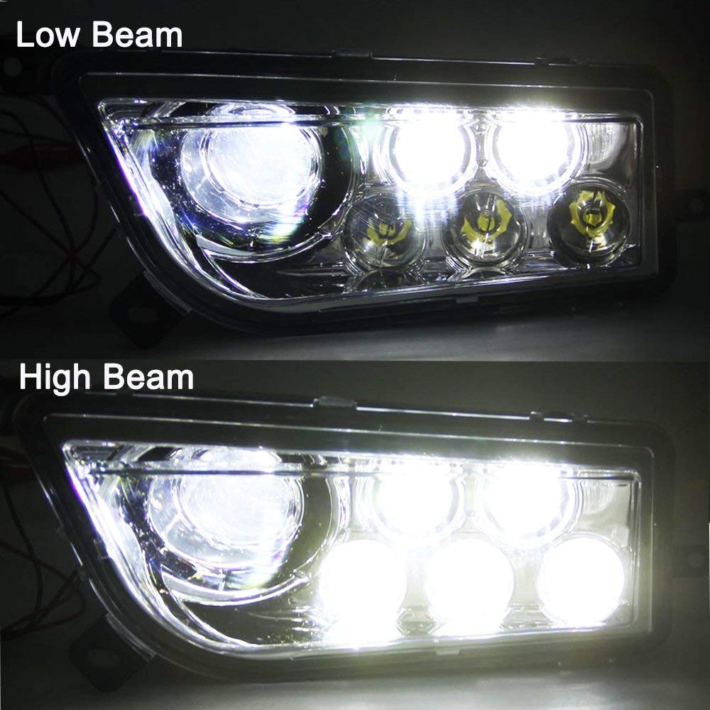 30W ATV LED Headlights for Polaris RZR XP 1000 GENERAL - High Power Off-Road Lighting (Pack of 2) | Perfect for Night Trail Riding, Dune Bashing & Off-Road Adventures