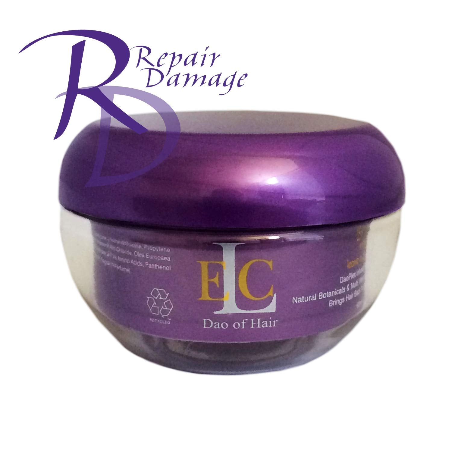 ELC Dao of Hair Repair Damage RD Plus Leave-In Protein Cream (2 oz) - Healing & Smoothing Treatment for Damaged Hair, Repairs Split Ends, Heat & Color Protection, Fights Humidity & Frizz, Reduces Drying Time - Perfect for Daily Hair Care & Styling
