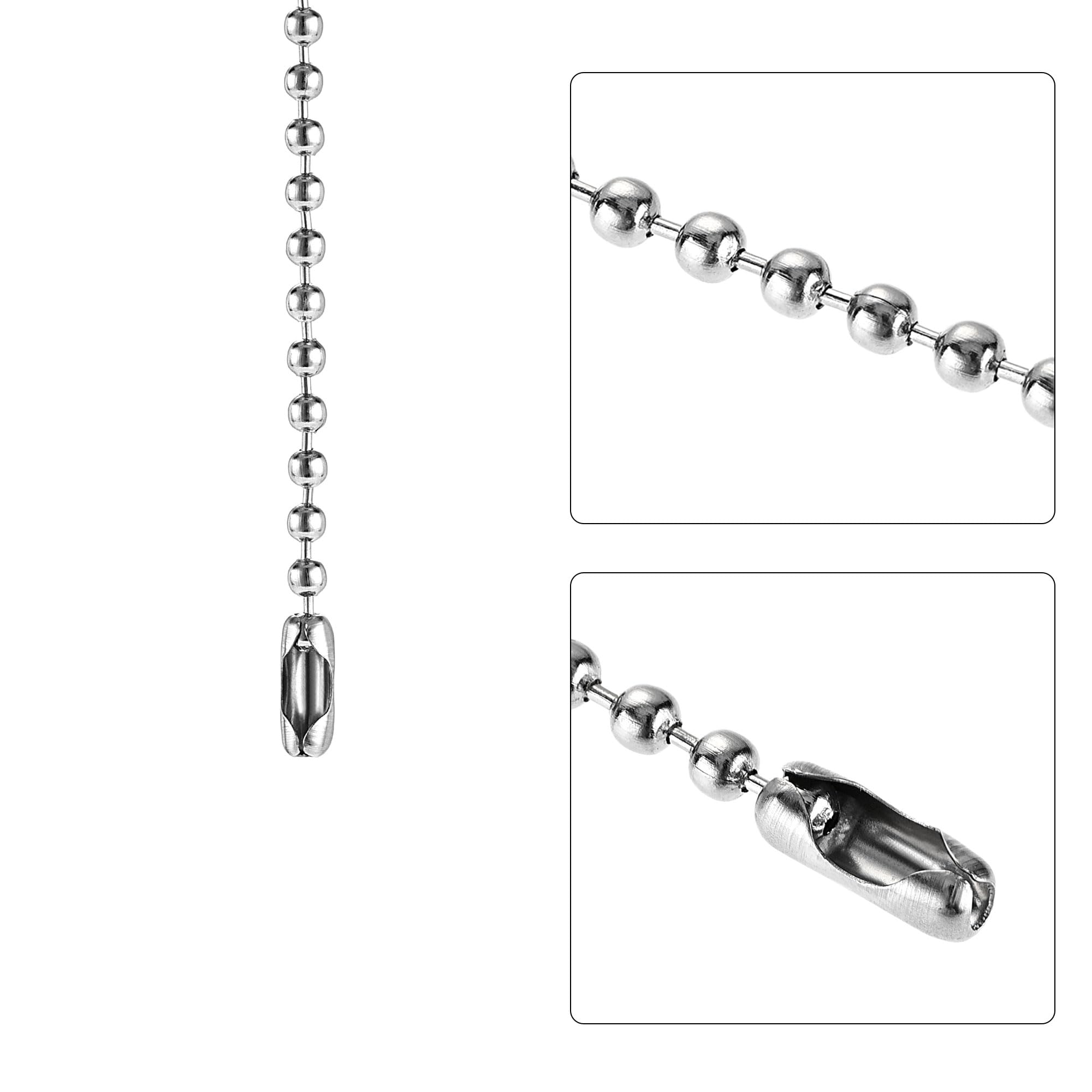 uxcell 20 Inch Ceiling Fan Pull Chain - Decorative Crystal Fan Pull Extension with 3mm Beaded Diamond Pendant in Blue | Upgrade Your Home Lighting & Ceiling Fan Accessories (Perfect for Living Room, Bedroom & Patio)