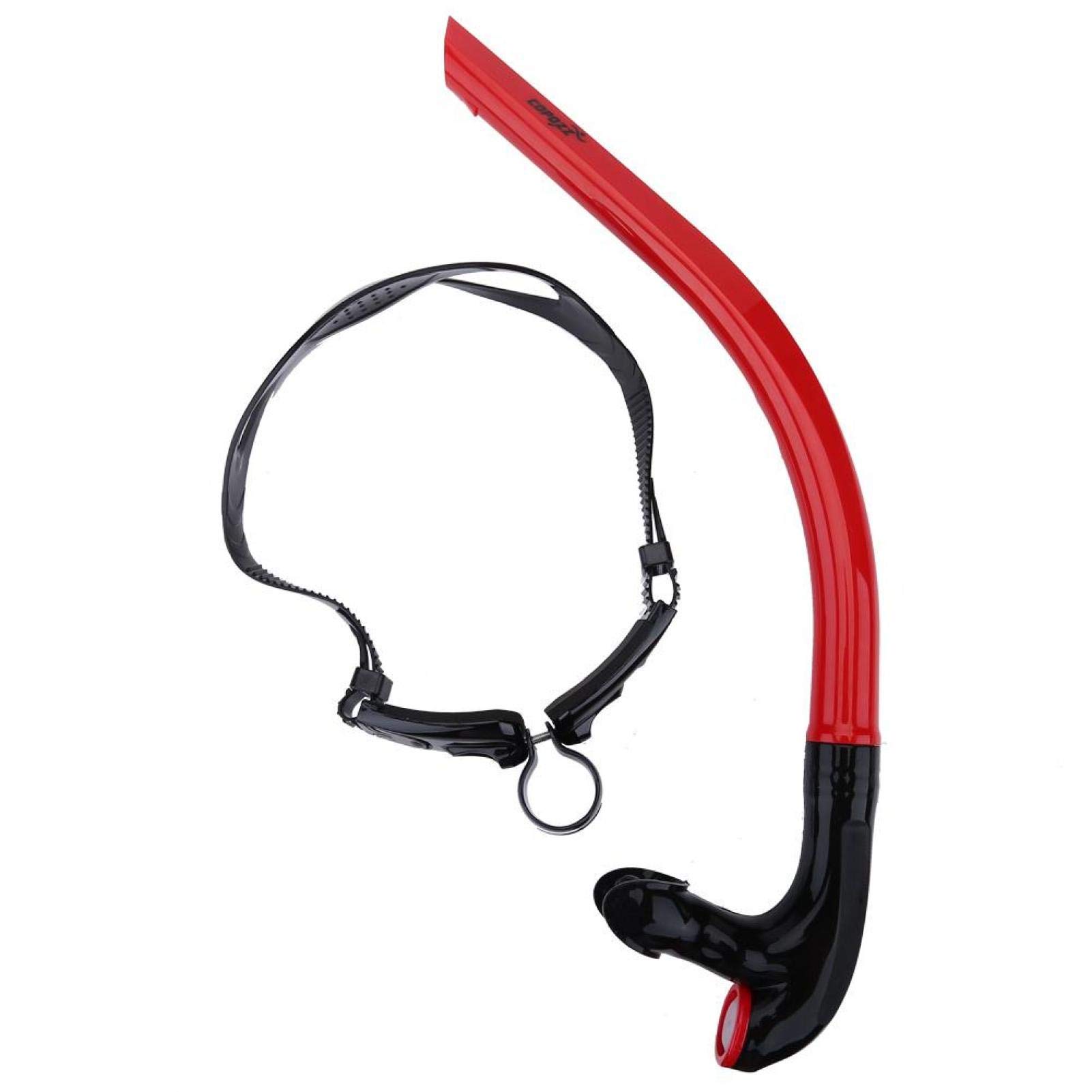 Premium Silicone Diving Snorkel with Comfortable Biting Top & Adjustable Head Bracket - Durable Front Breathing Tube for Scuba, Snorkeling & Underwater Adventures