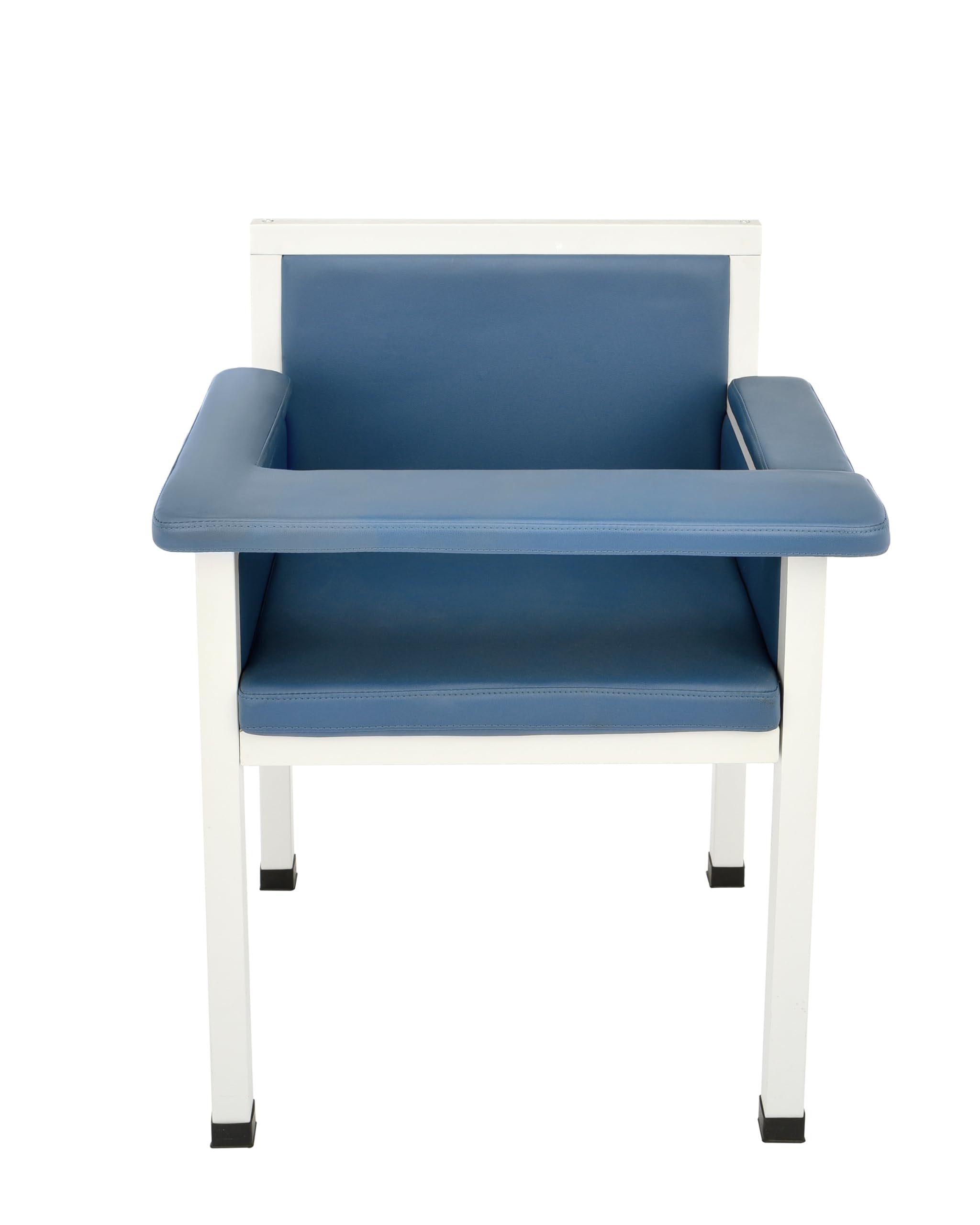 Premium Adjustable Phlebotomy Chair with Padded Upholstery & Steel Frame - Comfortable Blood Drawing Chair for Medical Clinics, Hospitals & Labs - Ideal for Patient Comfort During Blood Tests & Donations (Blue)