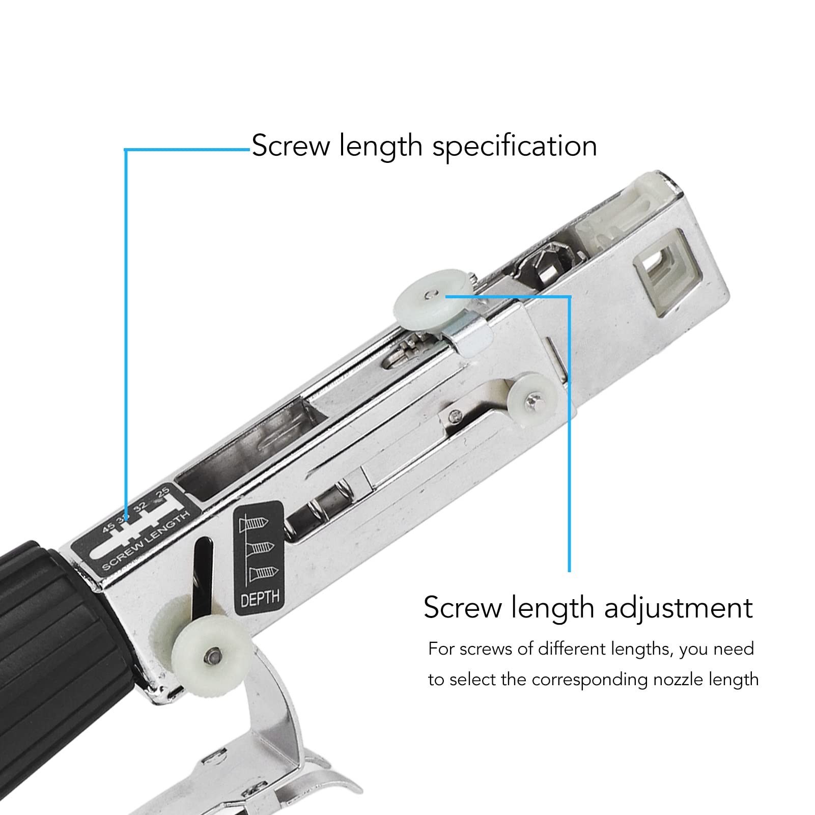 Electric Drill to Nail Gun Adapter - Automatic Drill Nailer Chain Attachment with Aluminum Alloy Depth Adjustment for Woodworking, Ceiling Installation & DIY Projects | Perfect for Wood Boards, Framing & Home Renovation