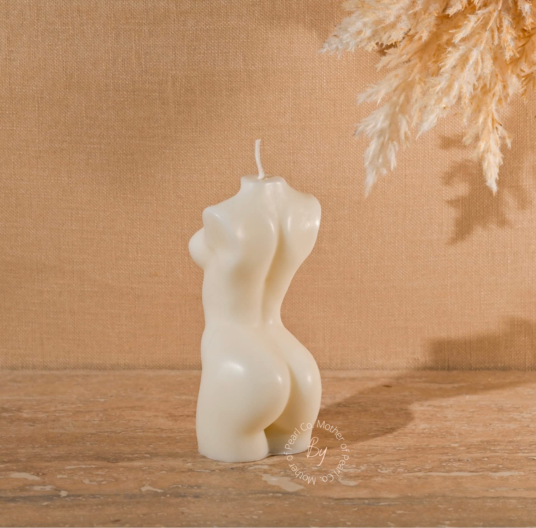 Body Shaped Candle - Elegant Female Statue Home Decor (Small, Dirty Rose) | Romantic Ambiance for Bedroom, Bath & Spa Relaxation