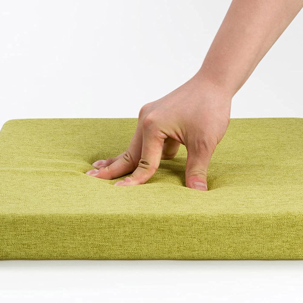 Comfortable Indoor/Outdoor Loveseat Cushion - Non-Slip Patio Swing & Porch Bench Pad - Lightweight Rectangle Chair Cushion for Garden, Dining & Sofa (Green, 40x12 Inch) - Perfect for Relaxing on Porch Swings, Outdoor Benches & Sunroom Lounging
