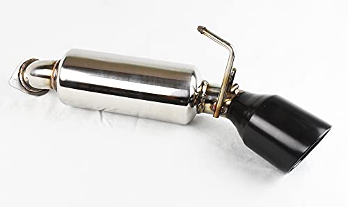 High-Performance Gloss Black Resonated Axle Back Muffler Exhaust System for Nissan - Perfect for Car Enthusiasts & Auto Upgrades | Great Gift for Men & Women