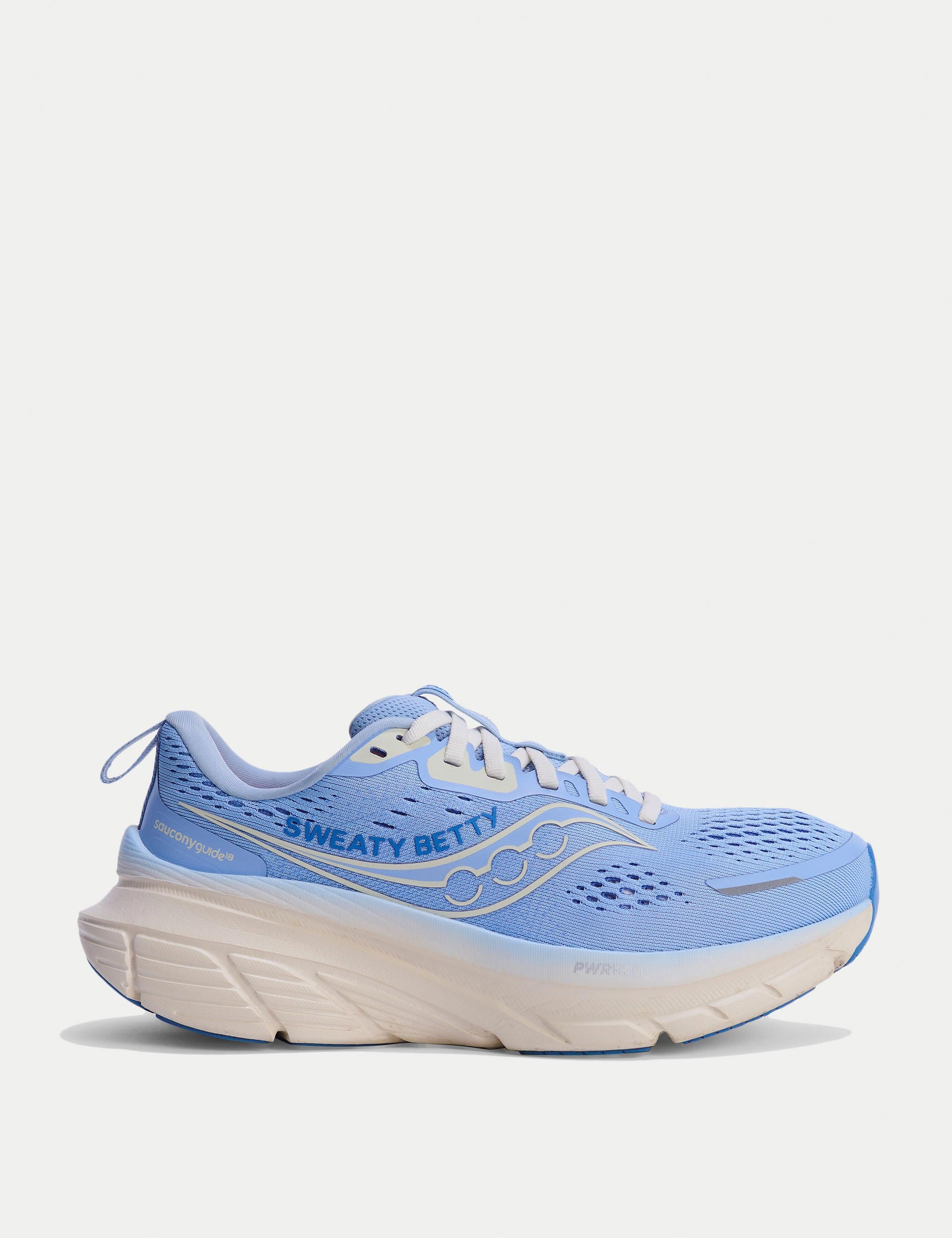 Sweaty Betty x Saucony Guide 18 Running Shoes - Breeze Blue Color | Women's Lightweight Cushioned Sneakers for Jogging, Gym Workouts & Daily Wear