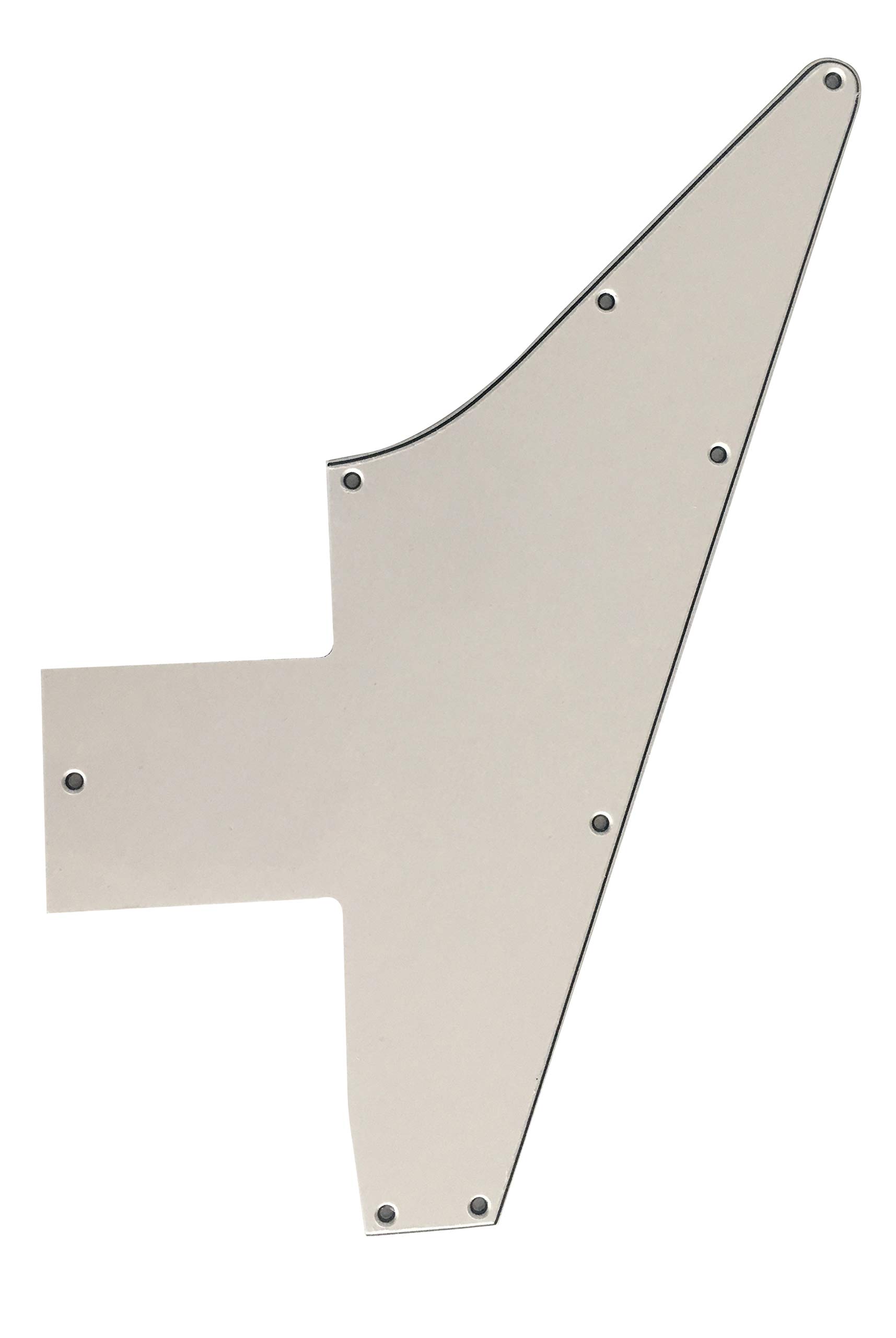 Gibson Explorer 76 Reissue Replacement Pickguard - 3-Ply White Blank Guitar Pickguard for DIY Customization | Perfect for Guitar Repair, Upgrades & Modifications