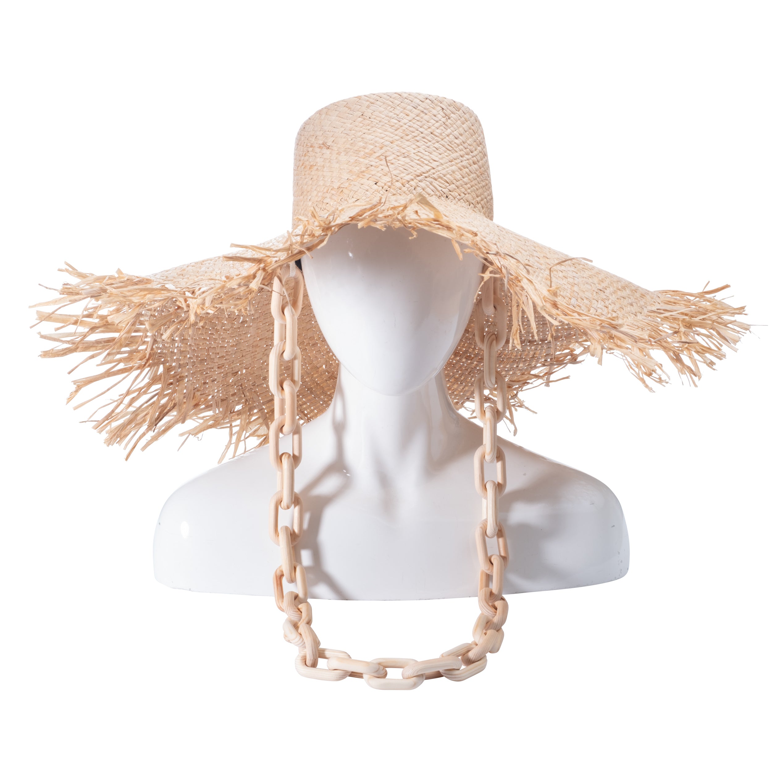 Valentina Raffia Wide Brim Sun Hat for Women - UPF 50+ UV Protection, Summer Beach Hat, Boho Straw Hat for Outdoor, Travel, and Vacation