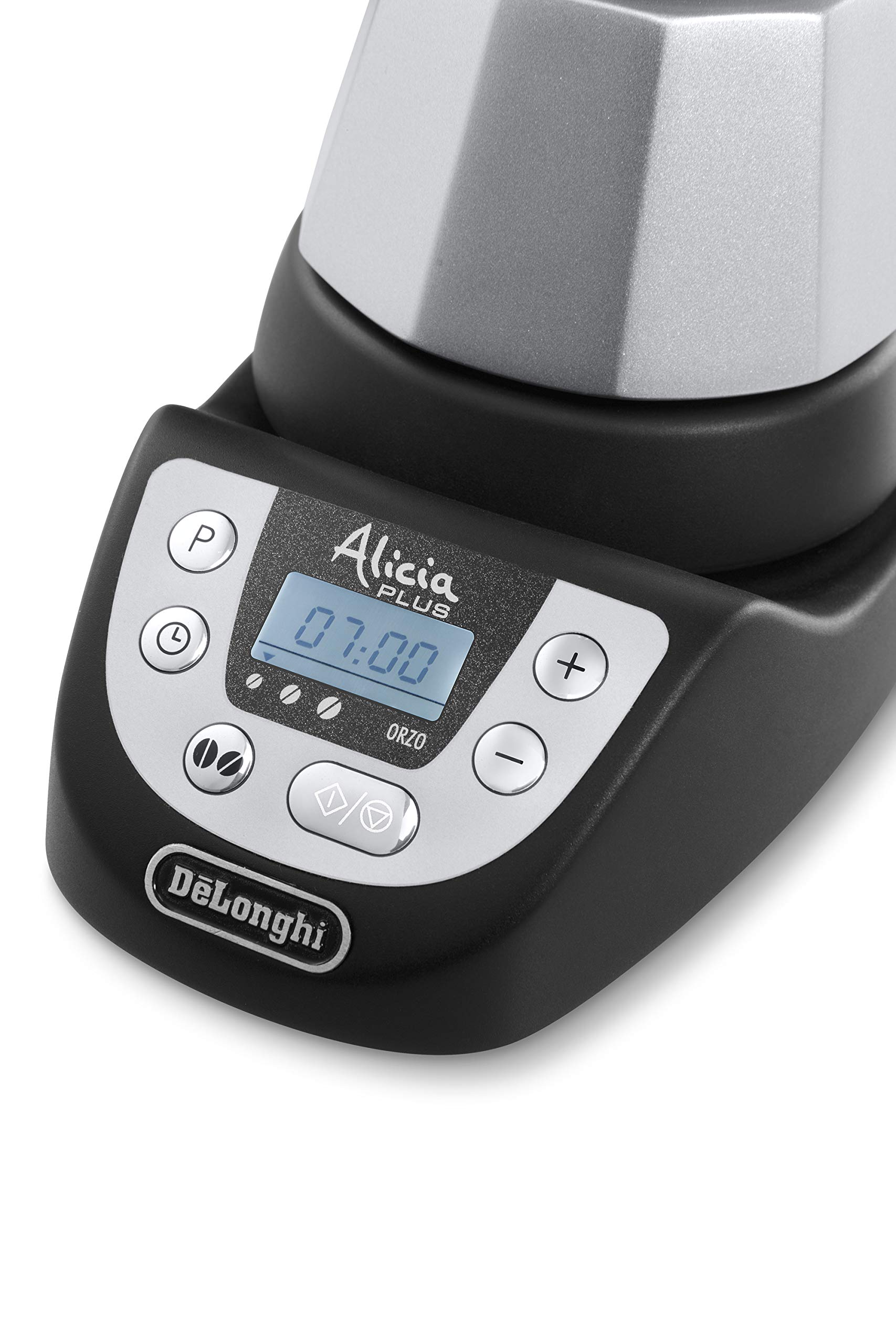 De'Longhi Alicia Plus EMKP 63.B Electric Moka Pot Coffee Maker, 550W, Independent, Black & Silver - Perfect for Home, Office, and Espresso Lovers