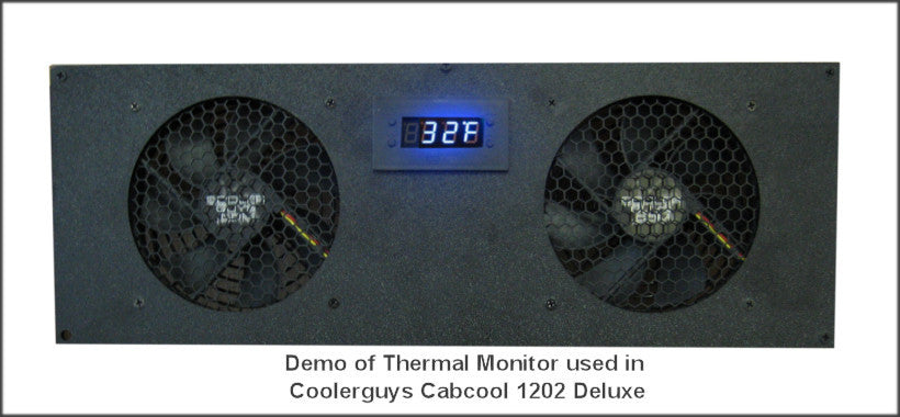 Coolerguys Digital LED Temperature Monitor - Accurate Thermal Sensor for PC, Server, Home & Office Use