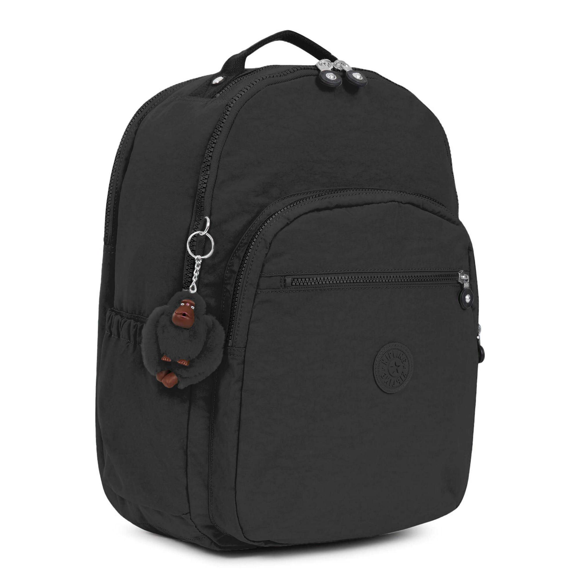 Kipling Women's Seoul Go XL Backpack - Adjustable Padded Straps, Zip Closure, Black Tonal - Perfect for Work, Travel & College (One Size)