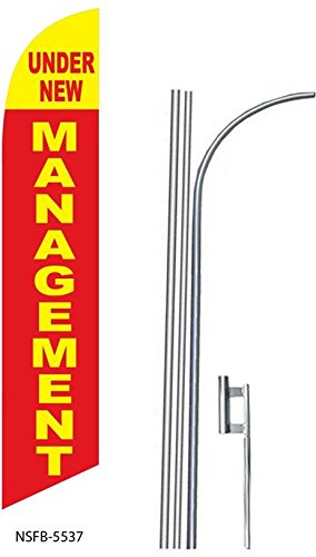 5-Pack 15' Swooper #8 Feather Flags Kit with Poles & Ground Spikes - Eye-Catching Outdoor Advertising for Car Dealerships, Grand Openings & Events