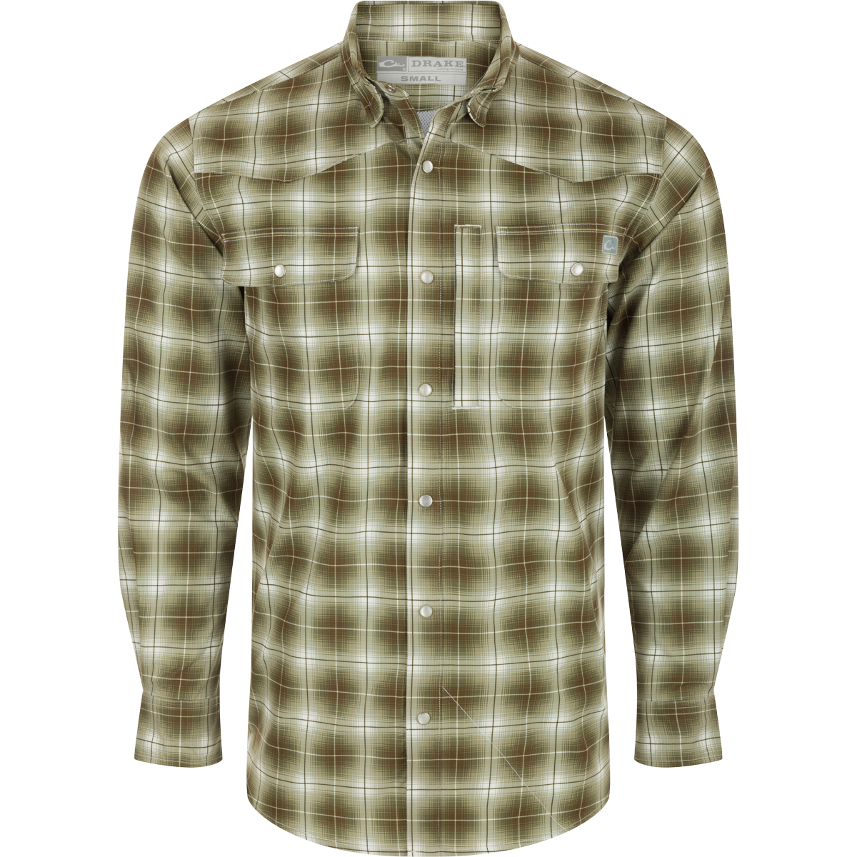 Cinco Ranch Western Fall Plaid Button Down Long Sleeve Shirt for Men - Classic Cowboy Style Flannel Shirt for Autumn Outdoor Activities, Rodeo, and Casual Wear