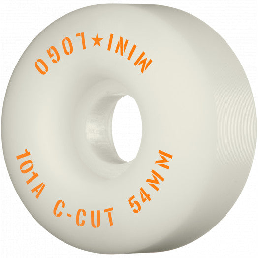 Mini Logo Skateboard Wheels C Cut 2 (101A) 54mm - High Performance Wheels for Street Skating & Tricks | Perfect for Skate Parks & Urban Riding