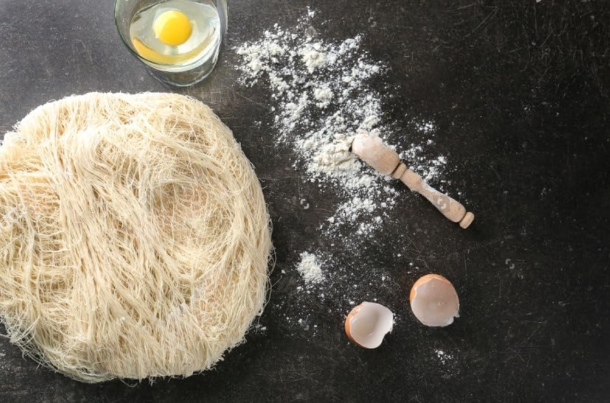Nordecks Dried & Chopped Kataifi Shredded Fillo Dough (500g/1.1lb) - Premium Kunafa Dough for Dubai Pistachio Chocolate Bars, Baklava & Middle Eastern Desserts | Perfect for Home Baking & Gourmet Recipes