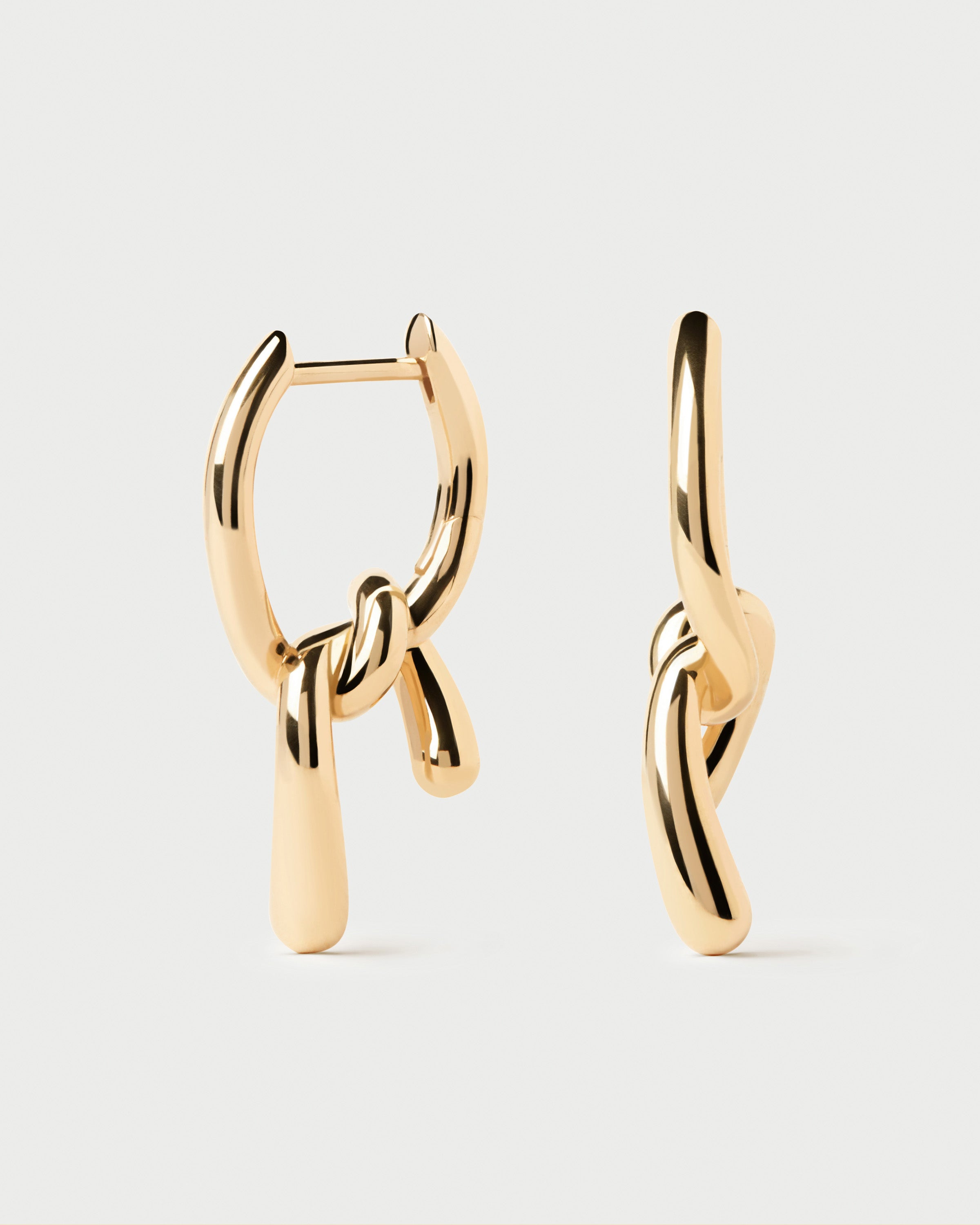 GRID Mini Twist Hoops - Elegant Small Hoop Earrings for Women | Hypoallergenic & Lightweight | Perfect for Everyday Wear, Office & Casual Outfits